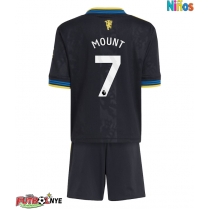 Camiseta Manchester United Mason Mount #7 Tercera Equipación para niños 2025-26 manga corta (+ pantalones cortos)
